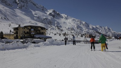 L'hotel visto dalle piste